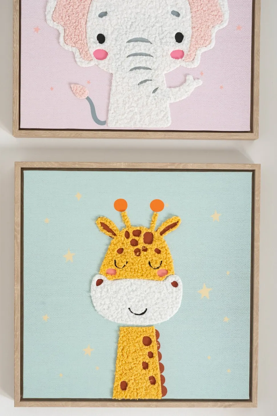 Cuadros Infantiles Con Diseño De Animales En Relieve