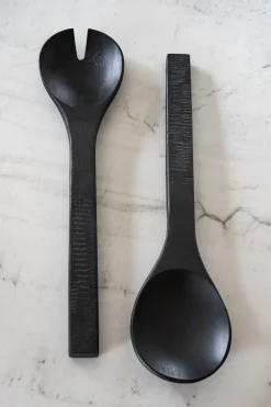 Cubiertos De Servir De Madera