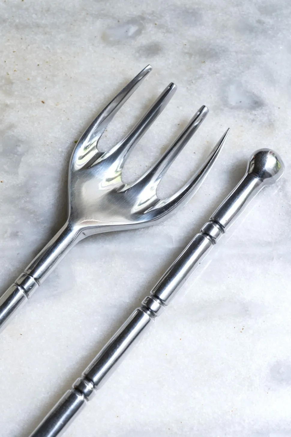 Cubiertos De Servir Plateados