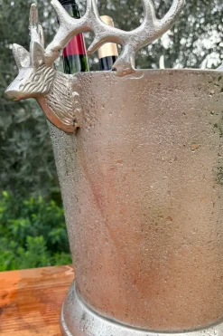 Cubitera De Aluminio Con Diseño De Ciervos