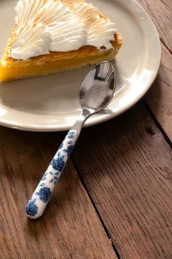 Cucharita Con Diseño De Flores Azules