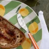 Cuchillo Con Diseño De Rayas Naranjas CO