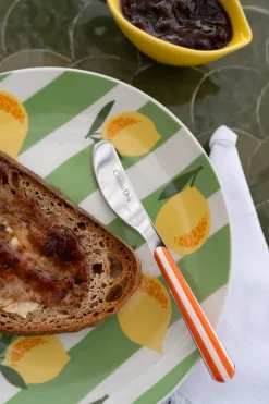 Cuchillo Con Diseño De Rayas Naranjas CO