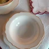 Cuenco Blanco Con Filo Dorado