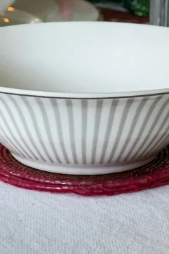 Cuenco Blanco Y Gris Cristina Oria