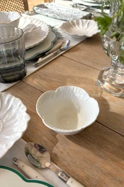 Cuenco Con Diseño De Flor Blanca CO