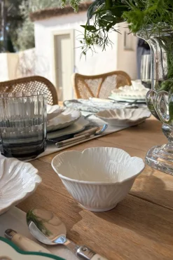 Cuenco Con Diseño De Flor Blanca CO