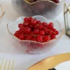 Cuenco De Cristal Con Borde Dorado Pequeño