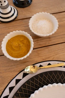 Cuenco De Porcelana Diseño Bolitas