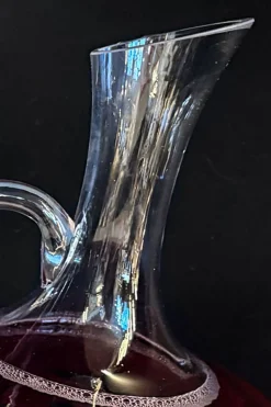 Decantador De Cristal Con Boca Inclinada Y Asa