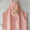 Delantal De Niños Con Diseño De Conejos & Puntos Rosas