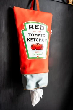 Dispensador De Bolsas De Plástico Con Diseño De Ketchup