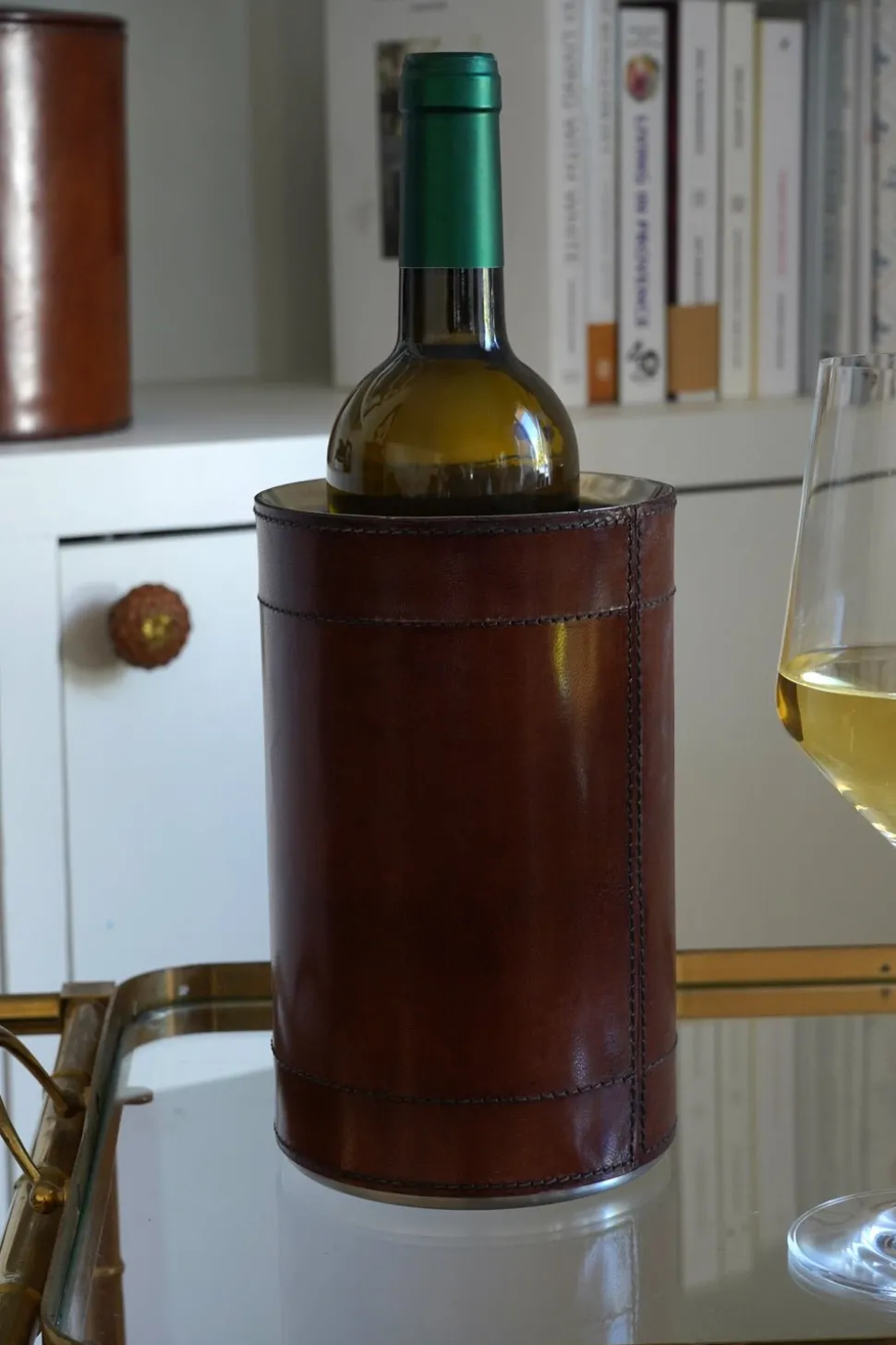 Enfriador De Botellas De Cuero