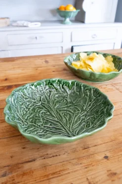 Ensaladera Oval Mediana Hoja De Col