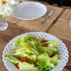 Ensaladera/Frutero De Cerámica Calada Blanca