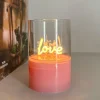 Figura Decorativa De Neón Rosa "Love"