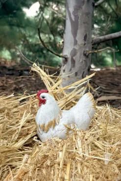 Figura Decorativa Gallina Blanca