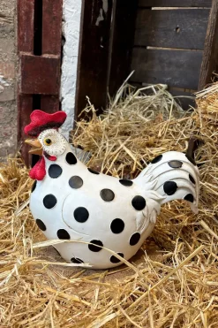 Figura Decorativa Gallina Lunares