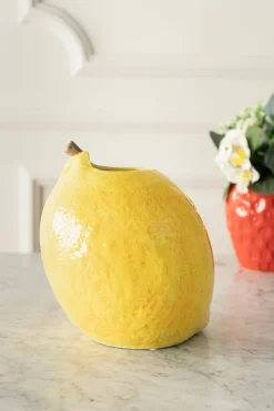 Florero Con Diseño De Limón Grande