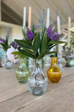 Florero De Cristal Con Diseño Milán Transparente
