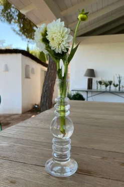 Florero De Cristal Con Diseño Florencia Transparente Pequeño