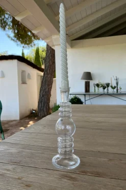 Florero De Cristal Con Diseño Florencia Transparente Pequeño