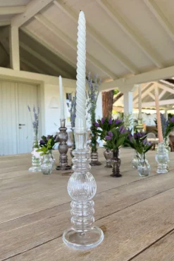 Florero De Cristal Con Diseño Florencia Transparente Pequeño