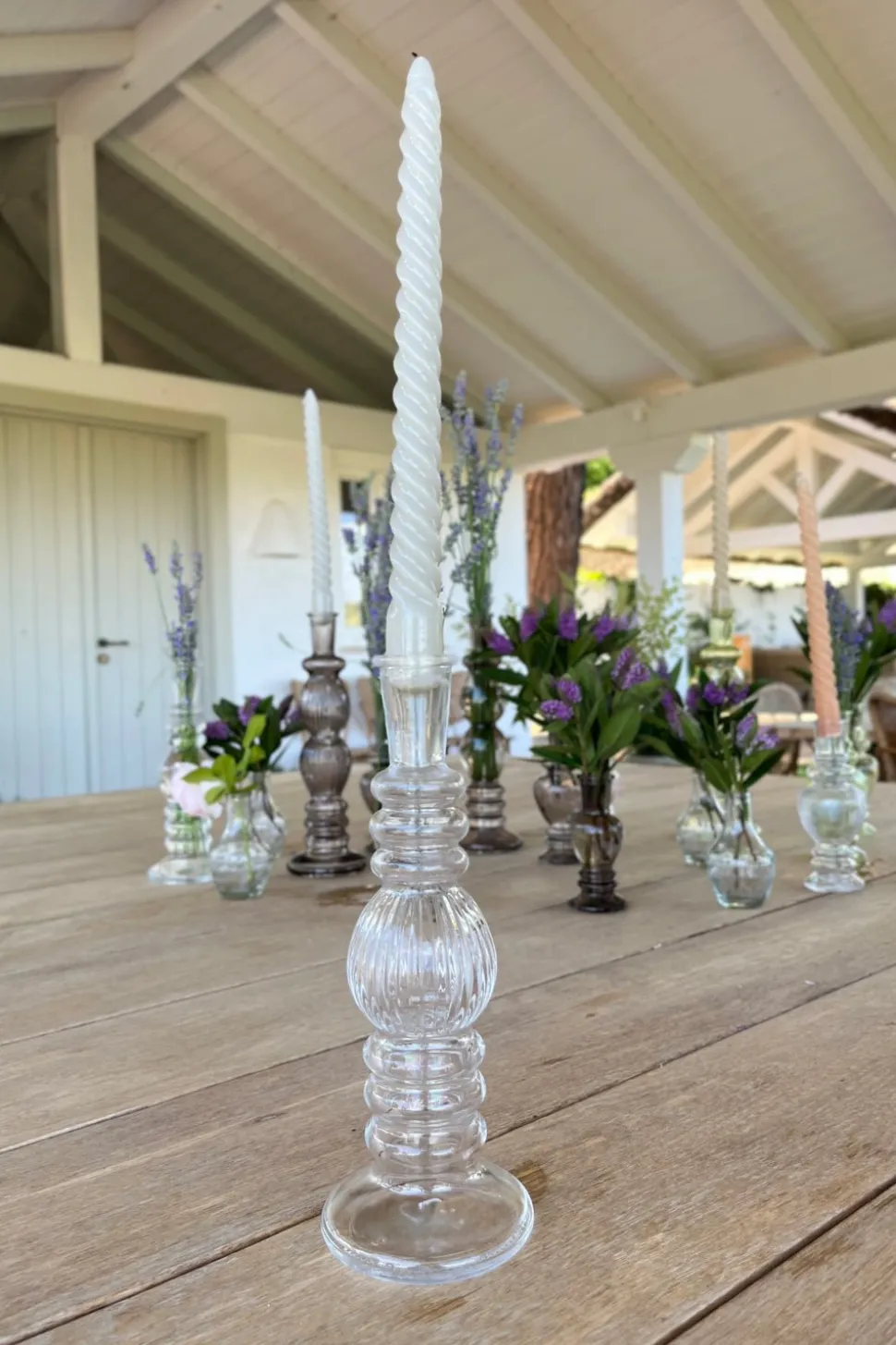 Florero De Cristal Con Diseño Florencia Transparente Pequeño