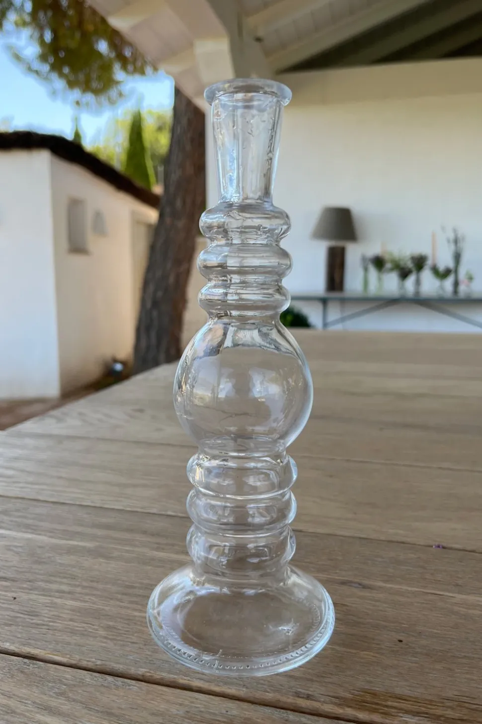 Florero De Cristal Con Diseño Florencia Transparente Pequeño