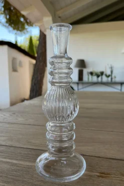 Florero De Cristal Con Diseño Florencia Transparente Pequeño