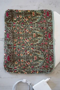 Funda Para Portátil Flores Verdes