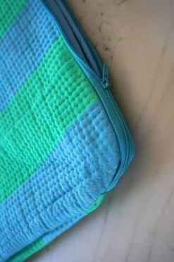 Funda Para Portátil Rayas Azules Y Verdes