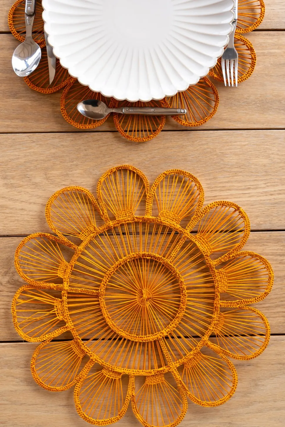 Individual Diseño Lila Mostaza
