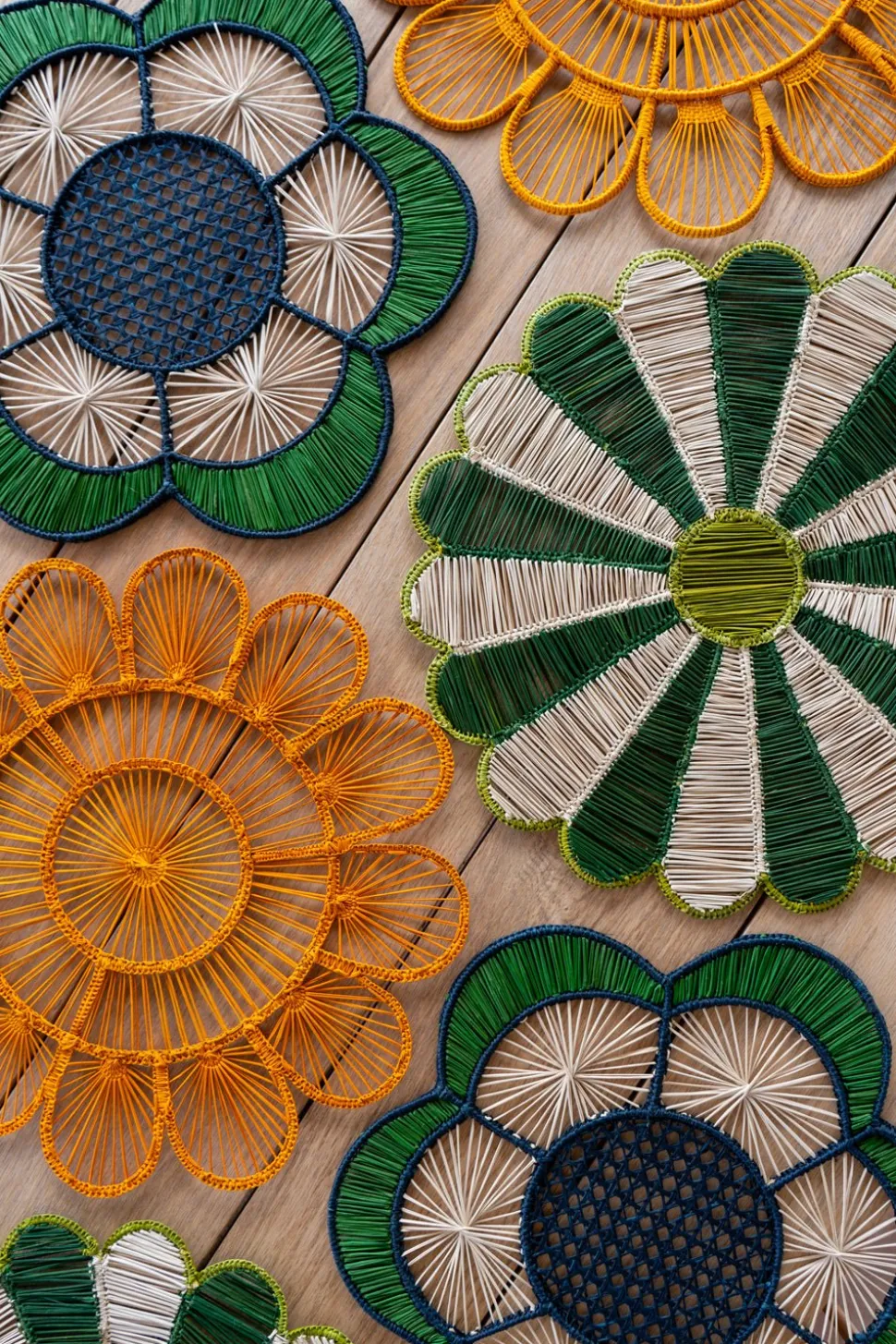 Individual Diseño Lila Mostaza