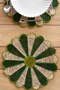 Individual Diseño Margarita Verde