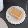 Jabonera De Mármol Con Efecto Plisado