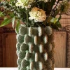Jarrón Alto Con Diseño De Cactus Verde