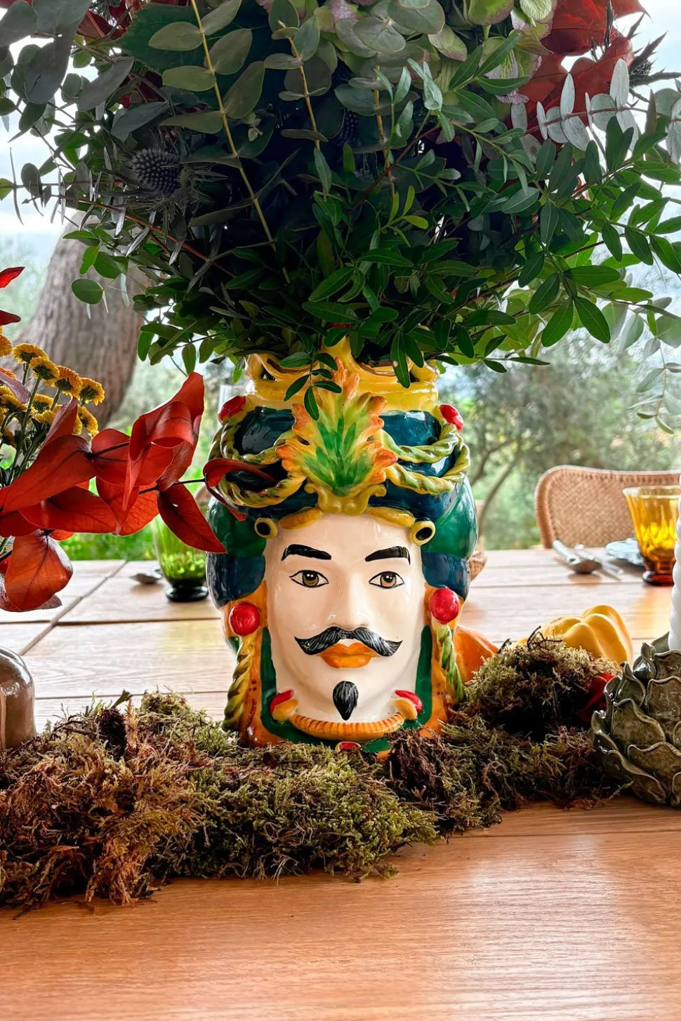 Jarrón Busto Diseño Siciliano