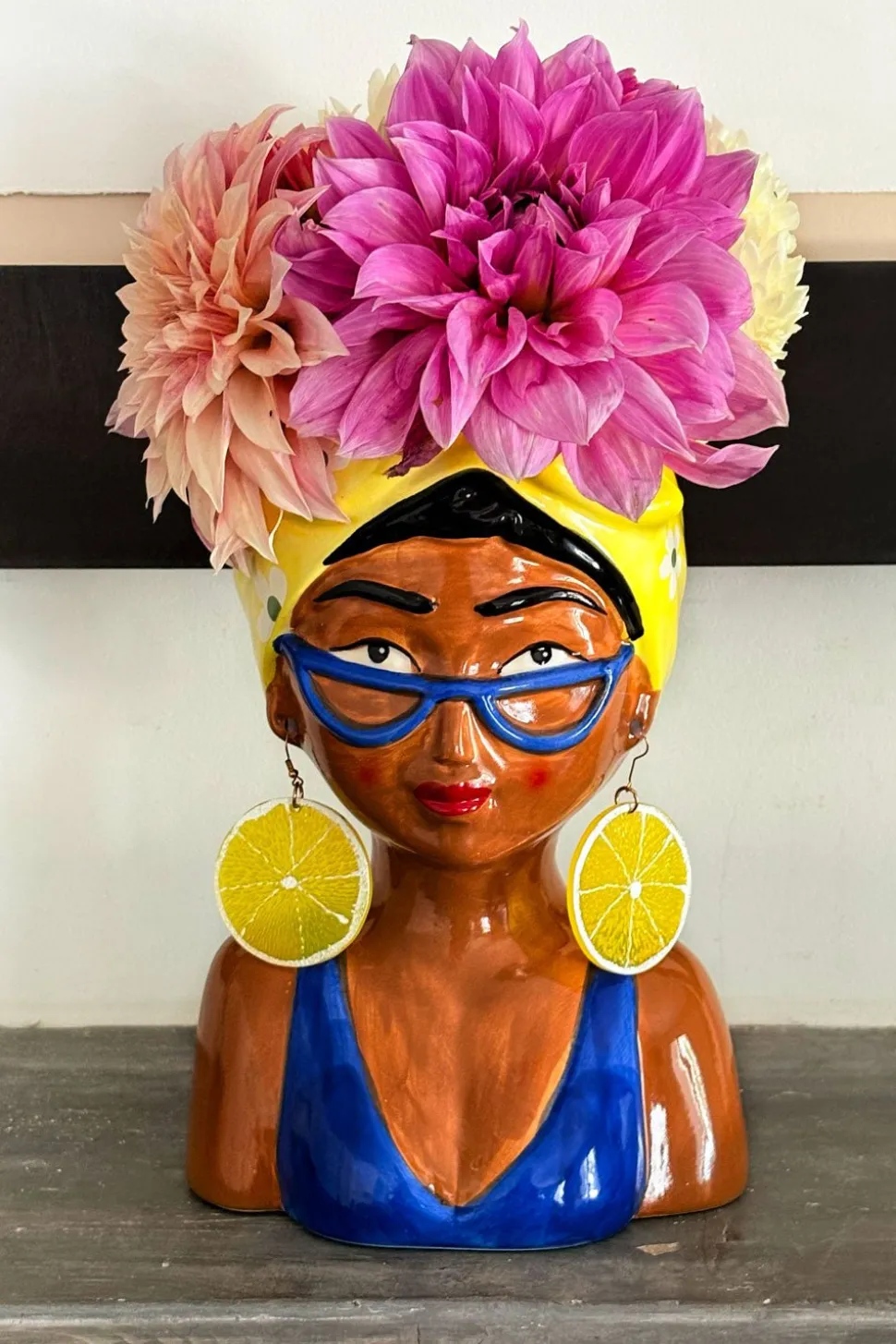 Jarrón Busto Lady Caribe