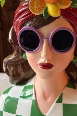 Jarrón Busto Lady Fashion Morena
