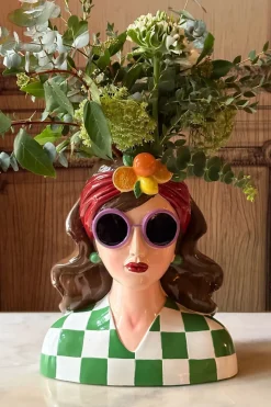 Jarrón Busto Lady Fashion Morena