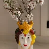 Jarrón Busto Lady Macedonia De Porcelana