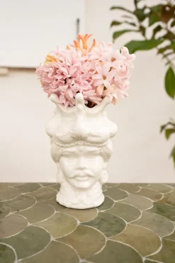 Jarrón Busto Rey De Porcelana