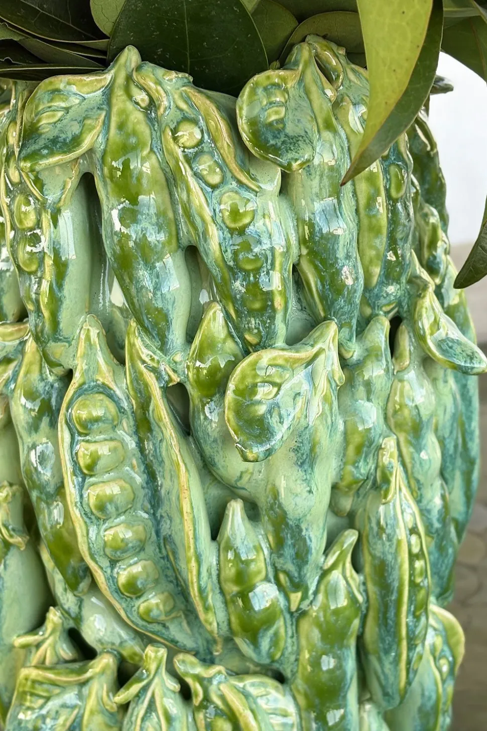 Jarrón Con Diseño De Guisantes
