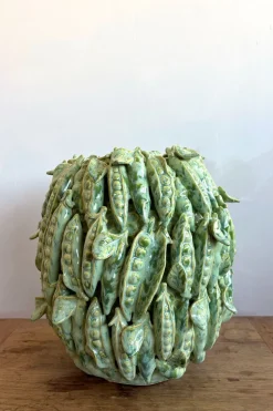 Jarrón Con Diseño De Guisantes Grande
