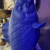 Jarrón Con Diseño De Pez Azul