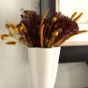 Jarrón De Cerámica Con Diseño De Flor Y Con Textura