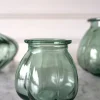 Jarrón De Vidrio Reciclado Verde Pequeño