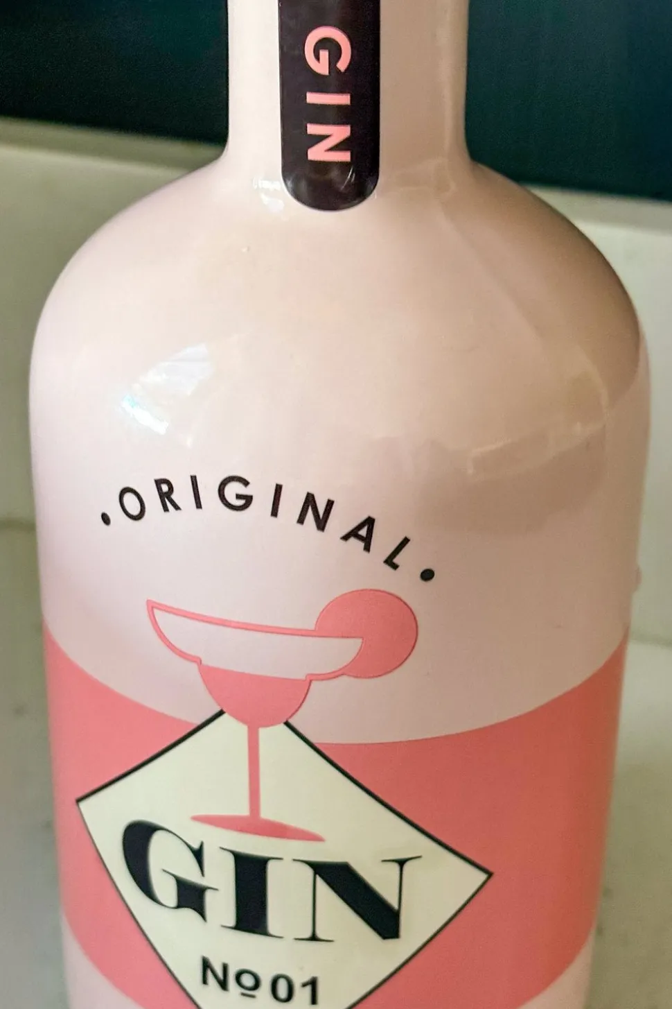Jarrón Diseño Botella De Ginebra