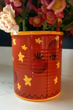 Jarrón Diseño Lata De Tomate